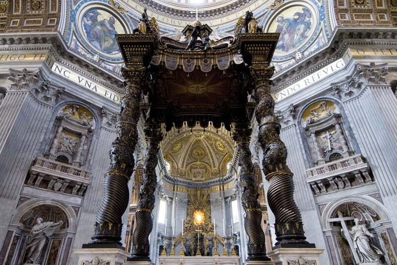 From Civitavecchia: Vatican Museums and Sistine Chapel Tour - St. Peter’s Basilica and Piazza San Pietro: your self-paced window